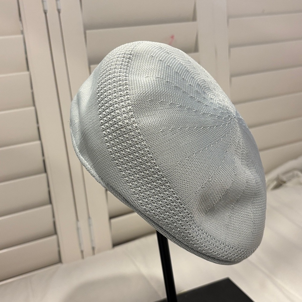 Stylish Light Gray Knit Beret
